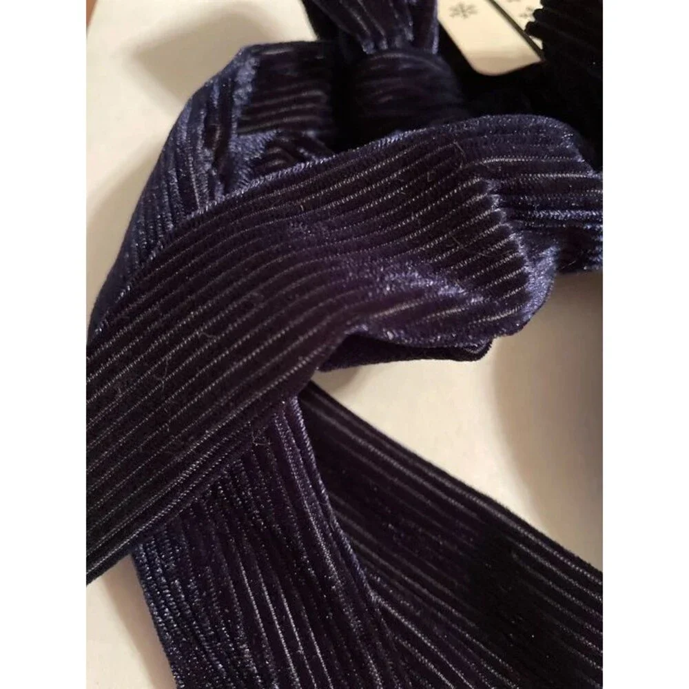 Scunci The Original Scrunchie 2ct Dark Blue hairbows NEW